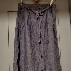Old Navy Blue Midi Skirt (Size 4)